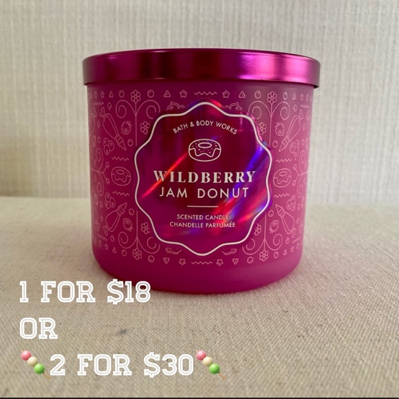 Wildberry Jam Donut Candle